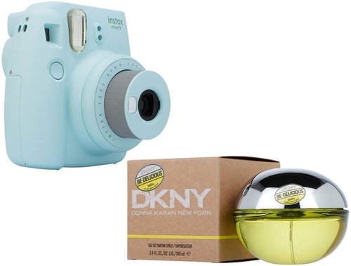 Fujifilm Instax Mini 9 light blue + DKNY Be Delicious EdP 100ml - Instant Camera - Main image