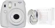 Fujifilm Instax Mini 9 White White + BVLGARI Omnia Crystalline EdT 65 ml - Instant Camera