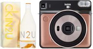 Fujifilm Instax Square SQ6 zlatý + CALVIN KLEIN IN2U EdT 150 ml - Instantný fotoaparát