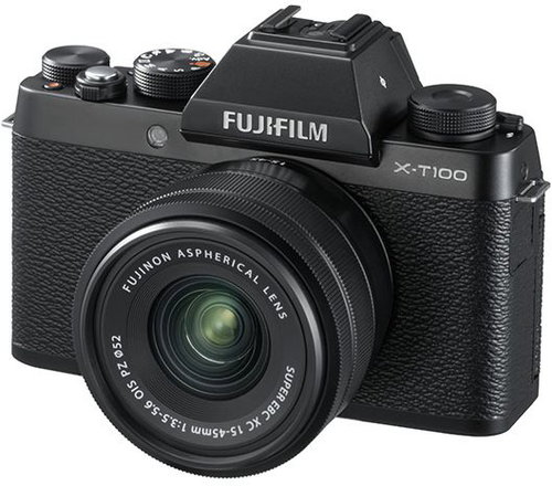 Fujifilm X-T100 Black + XC 15-45mm  f/3.5-5.6 OIS PZ - Digital Camera - Main image
