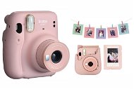 Fujifilm Instax Mini 11 Blush Pink + Mini 11 ACC kit Blush Pink - Instant fényképezőgép