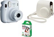 Fujifilm Instax mini 11 Ascheweiß Großes Bundle - Sofortbildkamera