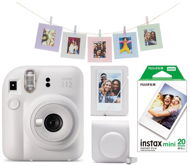 Fujifilm Instax Mini 12 White + Mini 12 ACC Kit + 2x10 Film - Sofortbildkamera