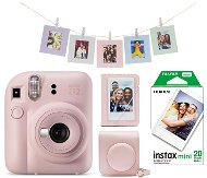 Instant fényképezőgép Fujifilm Instax Mini 12 Pink + Mini 12 ACC kit + 2x10 film - Instantní fotoaparát