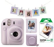 Fujifilm Instax Mini 12 Purple + Mini 12 ACC kit + 2× 10 film - Instant fényképezőgép