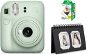 FujiFilm Instax Mini 12 Mint Green + mini film 20 ks fotiek + Instax desk album 40 Craft - Instantný fotoaparát