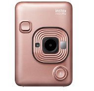 Fujifilm Instax Mini LiPlay Blush Gold + LiPlay Case Pink Bundle - Instant Camera