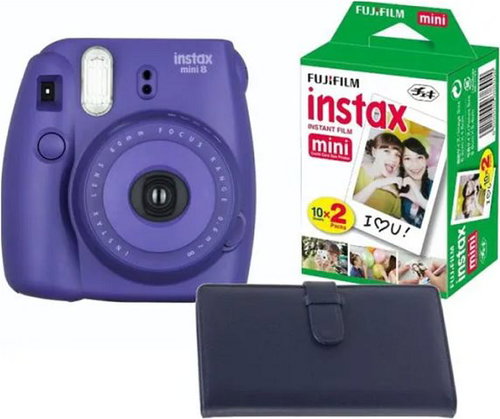 Fujifilm Instax Mini 8 Grape Medium Kit Laporta - Instant fényképezőgép - Fő fotó