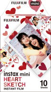 FujiFilm film Instax mini Heart Sketch WW1 - Fotopapír