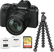 Fujifilm X-S10 + XF 18–55 mm čierny – Vlogger Kit 2 - Digitálny fotoaparát