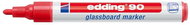 EDDING 90 for glass, red - Marker