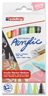 EDDING, 5100, akrylový, permanentní, sada 5 ks, Pastel - Popisovač
