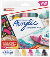 EDDING, 5400, akrylový, permanentní, sada 5 ks, Modern Basic - Popisovač