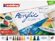 EDDING, 5000, 5100, 5300 a 5400, akrylový, permanentní, sada 12 ks, Creative - Popisovač