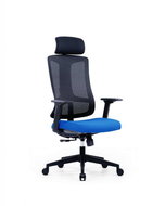 OFFICE MORE SLIDE blue with headrest - Office Chair