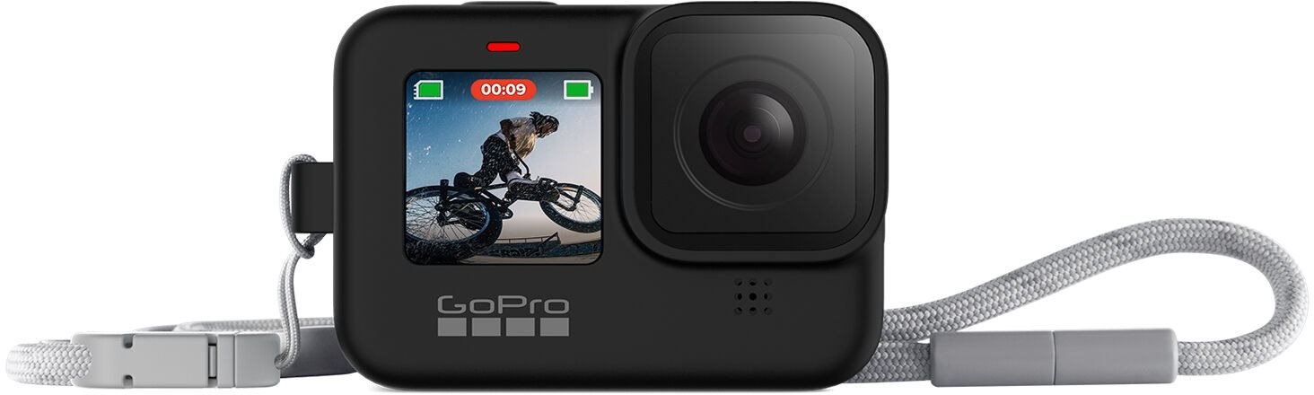 GoPro Tok + zsinór (fekete) (Sleeve + Lanyard Black)