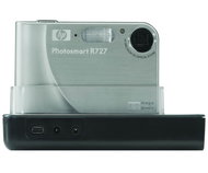 HP PhotoSmart R727 stříbrný (silver), CCD 6 Mpx, 3x zoom, 2.5" LCD, Li-Ion, SD/ MMC + docking statio - Digital Camera