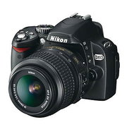 NIKON D60 černý (black), CCD 10 Mpx, 2.5" LCD, Li-Ion, SD/ SDHC + Objektiv 18-135  AF-S DX - Digitale Spiegelreflexkamera