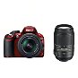 Nikon D3100 + Objektivy 18-55 AF-S DX VR + 55-300 AF-S VR red - Digitale Spiegelreflexkamera
