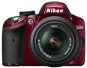 Nikon D3200 red + Objektiv 18-55 AF-S DX VRR - Digitale Spiegelreflexkamera