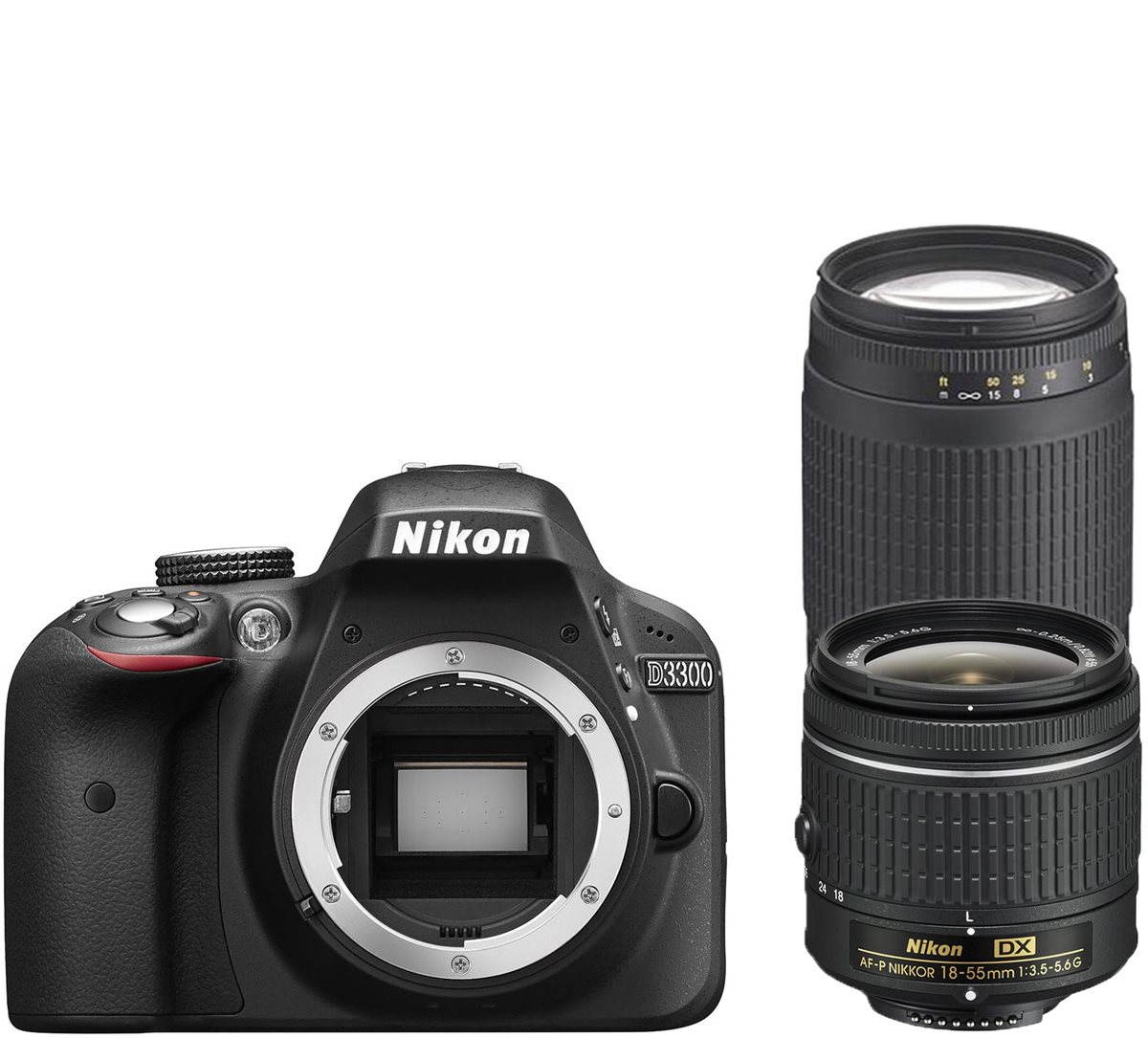 Nikon D3300 18-55mm Lens AF-P 70-300 AF-P Digital Camera