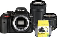 Nikon D3300 + Objektív 18-55 AF-P + 70-300 AF-P + Nikon Starter Kit - Digitálna zrkadlovka