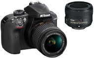 Nikon D3400 Black + 18-55mm AF-P VR + 50mm AF-S - Digital Camera