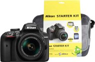 Nikon D3400 Black + 18-55mm VR AF-P + Nikon Starter Kit - Digital Camera