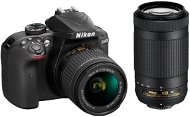 Nikon D3400 schwarz + 18-55 mm VR + 70-300 mm VR - Digitalkamera