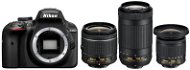 Nikon D3400 black + 18-55mm VR + 70-300mm VR + 10-20mm VR - Digital Camera