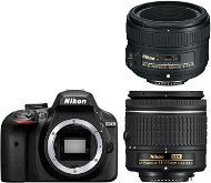 Nikon D3400 fekete + 18-55 mm AF-P + 50 mm AF-S - Digitális fényképezőgép