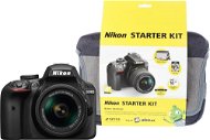 Nikon D3400 Black + 18-55 mm AF-P + Nikon Starter Kit - Digital Camera