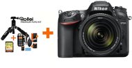 Nikon D7200 čierny + objektív 18 – 140 VR AF-S DX + Rollei Premium Starter Kit - Digitálny fotoaparát