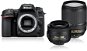 Nikon D7500 fekete + 18-140 mm és 35 mm DX objektívek - Digitális fényképezőgép