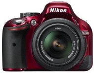 Nikon D5200 + 18-55mm Objektiv AF-S DX VR rot - Digitale Spiegelreflexkamera