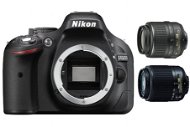 Nikon D5200 + 18-55mm Objektiv AF-S DX VR + 55-300 AF-S VR - Digitale Spiegelreflexkamera