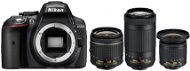 Nikon D5300 čierny + 18–55 mm AF-P VR + 70–300 mm AF-P VR + 10-20mm VR - Digitálny fotoaparát