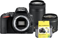 Nikon D5500 čierny + 18–55 mm AF-P VR + 70–300 mm AF-P VR + Nikon Starter Kit - Digitálny fotoaparát
