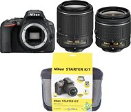 Nikon D5500 + Objektív 18-55 AF-P VR + 55-200 VR II + Nikon Starter Kit - Digitálna zrkadlovka