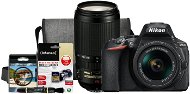 Nikon D5600 + AF-P 18–55 mm VR + 70–300 mm VR + Nikon Starter Kit - Digitálny fotoaparát