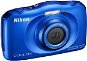 Nikon COOLPIX S33 kék hátizsák szett - Digitális fényképezőgép