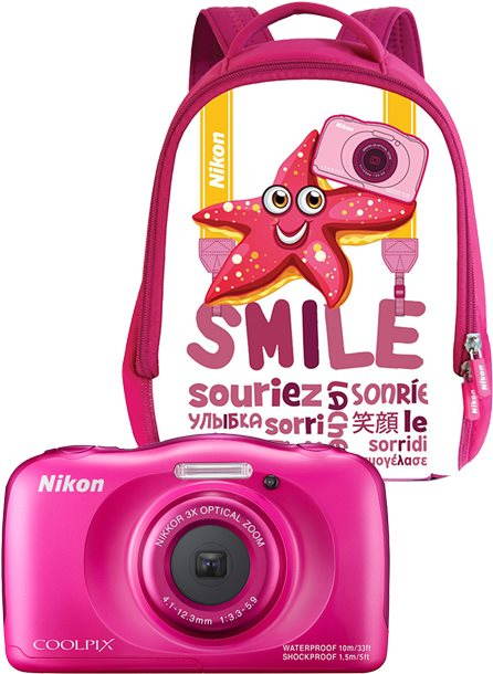 Nikon COOLPIX W100 pink backpack kit Children s Camera Alza.cz