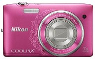Nikon COOLPIX S3500 Pink Lineart - Digital Camera