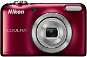 Nikon COOLPIX L31 rot + Ladegerät + 2x AA-Batterien - Digitalkamera