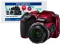 Nikon COOLPIX B500, Red + Alza Photo Starter Kit - Digital Camera