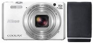 Nikon COOLPIX S7000 White + Case - Digital Camera