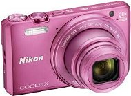 Nikon COOLPIX S7000 Pink + Case + 8 GB SD card - Digital Camera