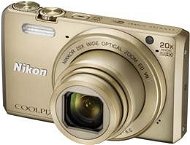 Nikon COOLPIX S7000 Gold + Case - Digital Camera