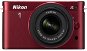  Nikon 1 J2 + lens 10-30 mm F3.5-5.6 red  - Digital Camera