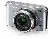 Nikon 1 J2 + Objektiv 11-27,5mm F3.5-5.6 silver - Digital Camera